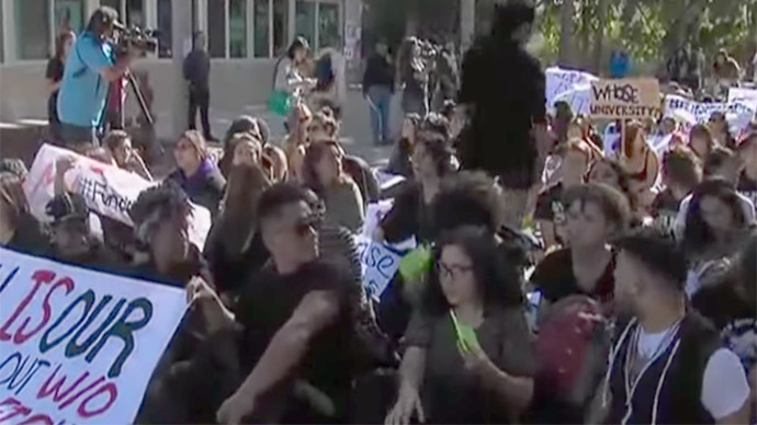 California students stage massive state-wide walkout to protest huge tuition hikes