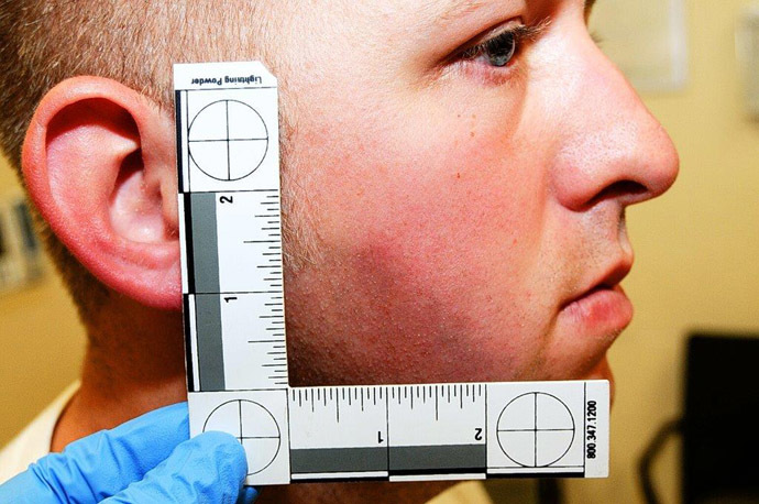 St. Louis County Prosecutor's Office photo shows Ferguson, Missouri police officer Darren Wilson (Reuters)