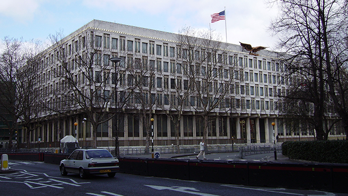 #LondonToFerguson: Solidarity vigil at London US embassy targets police racism