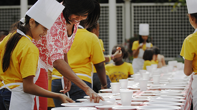 #ThanksMichelleObama: US schoolkids take to social media sarcasm over healthy eating plan