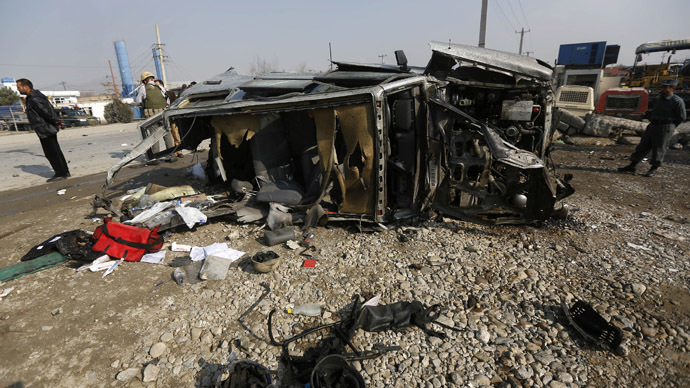 British embassy vehicle hit in suicide attack in Kabul; at least 5 killed