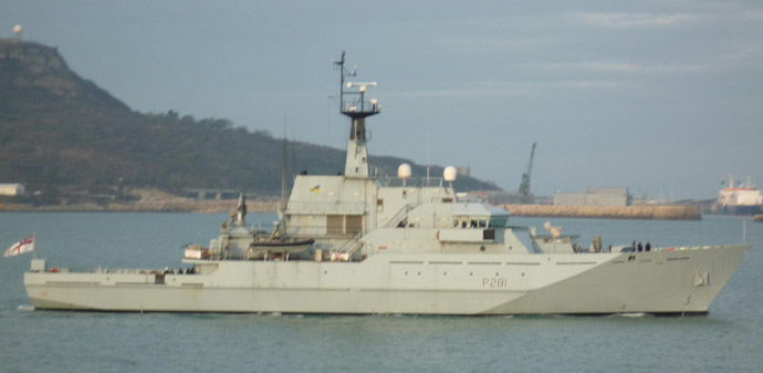 British Navyâs HMS Tyne (Image from wikimedia.org)