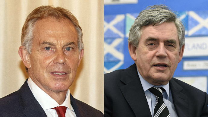 Tony Blair and Gordon Brown (AFP Photo/Athit Perawongmetha/Garry F Mchard)