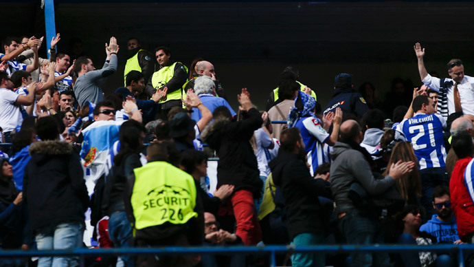 Football fan killed in clashes between Spanish 'ultras' in Madrid