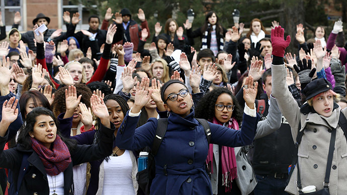 #HandsUpWalkOut rallies spread across US in wake of Ferguson decision
