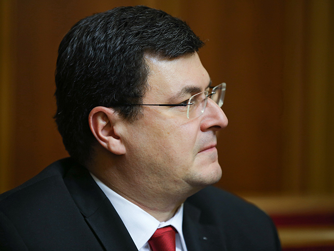 Alexander Kvitashvili, a candidate for head of the Ukrainian health ministry, at a session of Verkhovna Rada in Kiev (RIA Novosti / Mikhail Polinchak)
