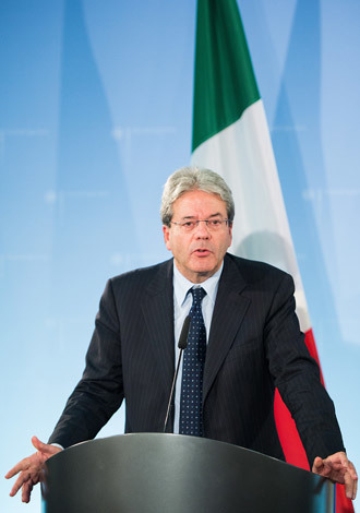Italian Foreign Affairs Minister Paolo Gentiloni (AFP Photo / DPA / Lukas Schulze)