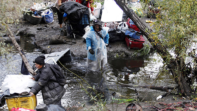 Cops clear ‘The Jungle,’ one of the largest homeless encampments in America