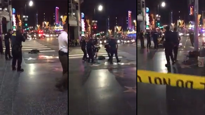 Man dies after being shot by police in Hollywood near Walk of Fame