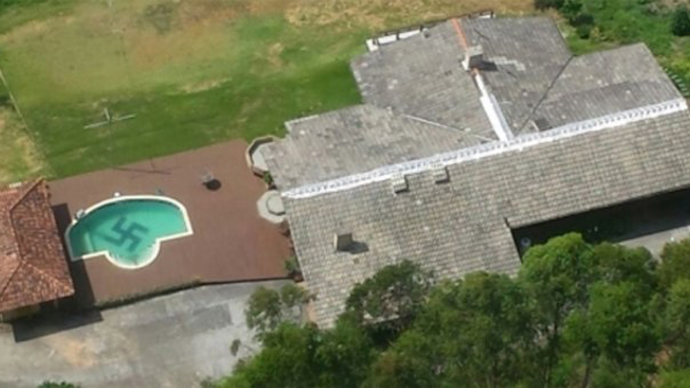 Huge swastika found in Brazilian swimming pool