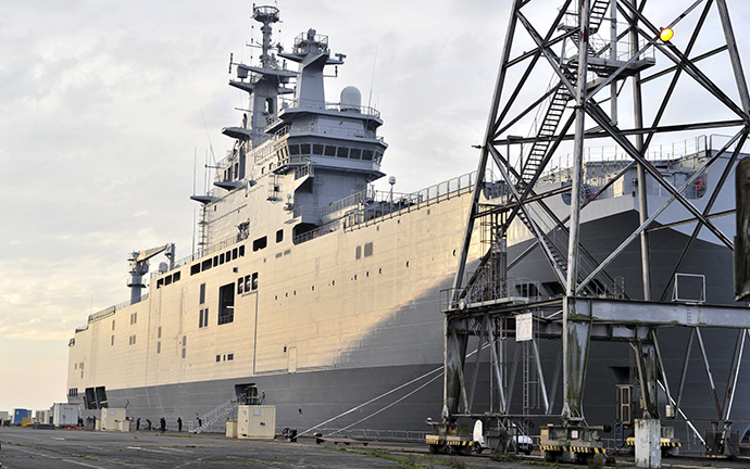 The Mistral-class assault warship (AFP Photo / Georges Gobet)