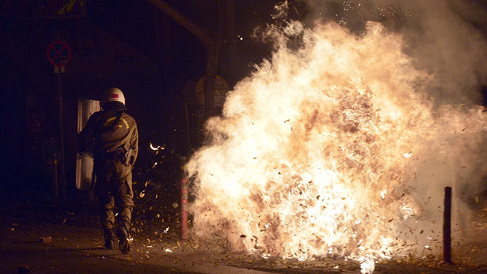 Athens on fire as rioters mark anniversary of police killing of teen