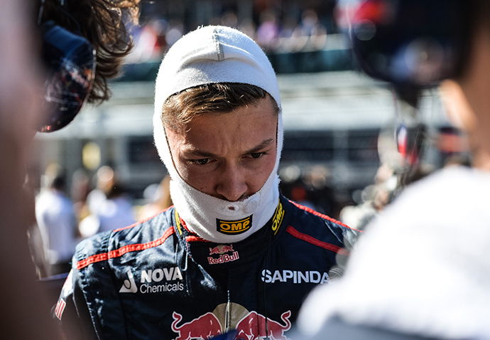 Toro Rosso's driver Daniil Kvyat before a race at the 2014 Formula 1 Russian Grand Prix (RIA Novosti / Alexey Kudenko)
