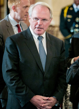 Former U.S. Ambassador to Iraq Christopher Hill.(AFP Photo / T.J. Kirkpatrick)