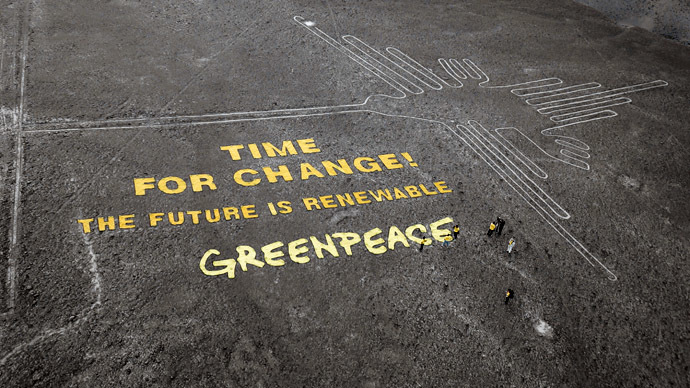 Greenpeace activists 'damage' ancient Nazca lines, Peru to seek criminal charges