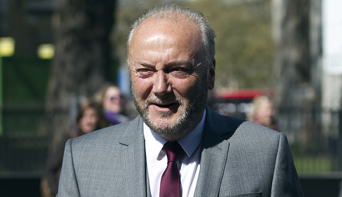 British member of parliament George Galloway of Respect Party (AFP Photo / Miguel Medina)