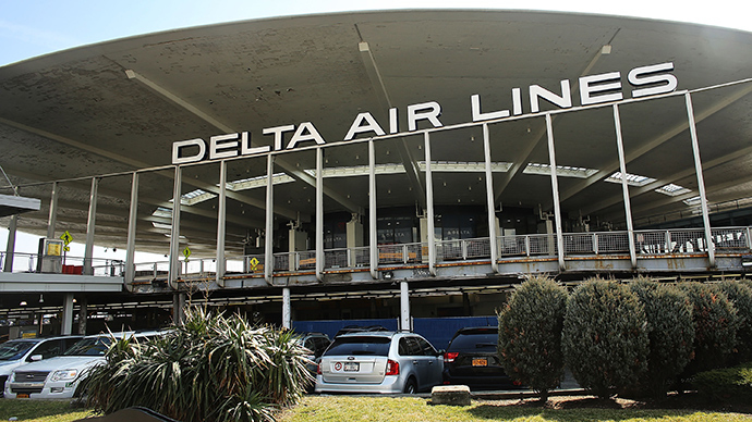 Delta Airlines employee fired for protesting low wages