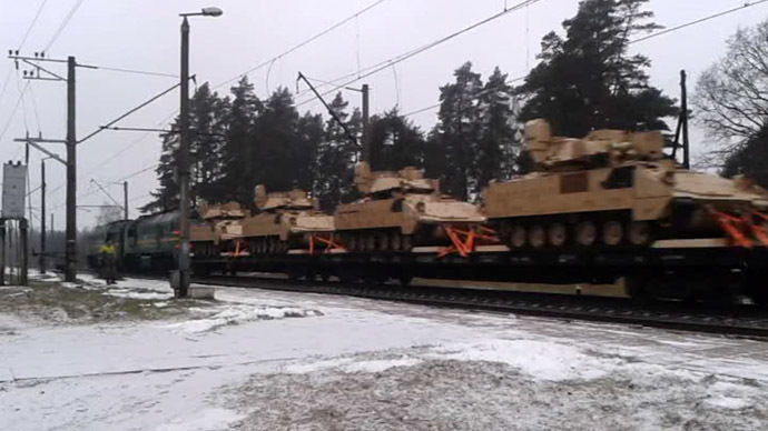Move your arsenal! US tanks, APCs, Humvees roll through Latvia (VIDEO, PHOTOS)