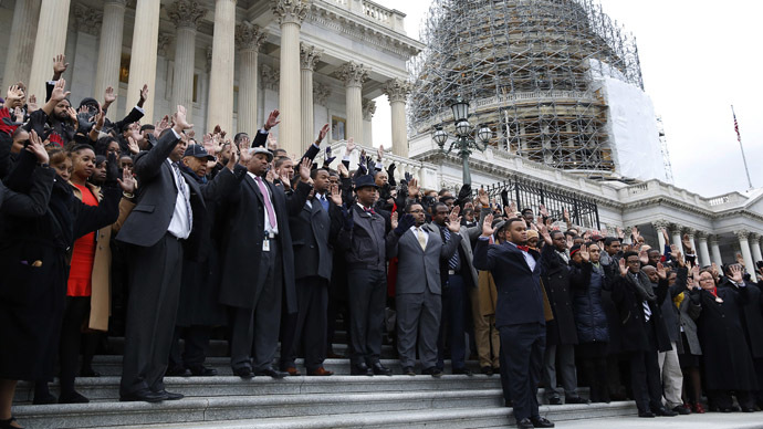 150 Congressional staff protest killings of unarmed African-Americans