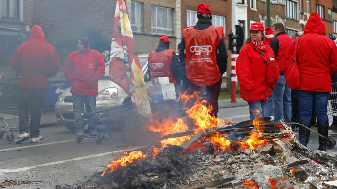 Belgium paralyzed in biggest transport strike in years
