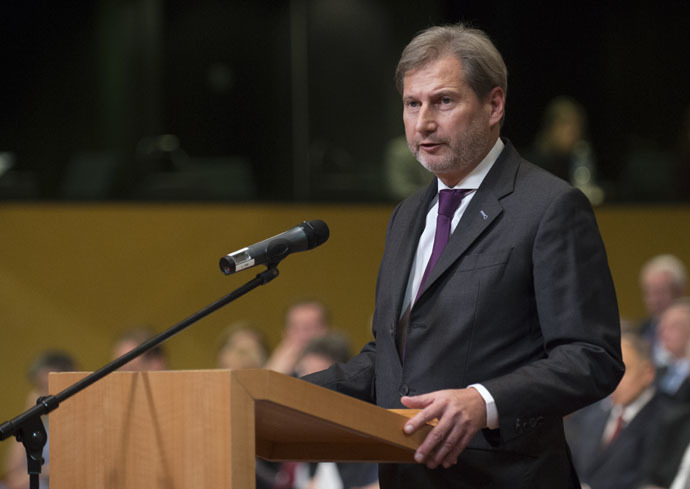 EU Commissioner of European Neighbourhood Policy and Enlargement Negotiations Johannes Hahn (AFP Photo)