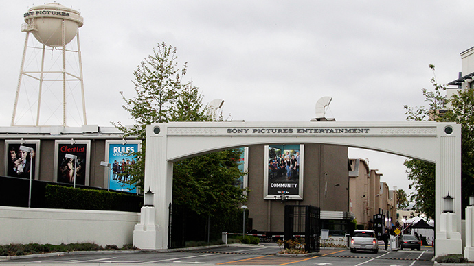 An entrance gate to Sony Pictures Entertainment at the Sony Pictures lot is pictured in Culver City, California (Reuters / Fred Prouser)