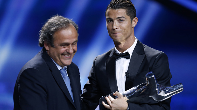 Ronaldo snubs UEFA chief at World Club Cup final presentation