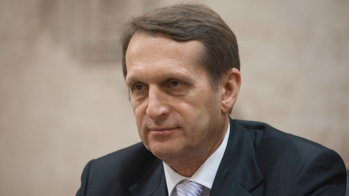 Russian State Duma speaker Sergei Naryshkin.(RIA Novosti / Mihail Mokrushin)