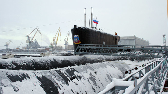 The Yury Dolgoruky nuclear-powered submarine.(RIA Novosti / Pavel Kononov)