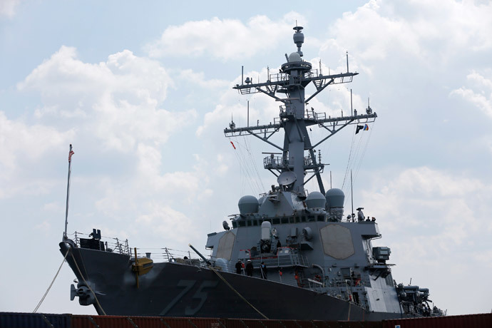 USS Donald Cook.(Reuters / Bogdan Cristel)