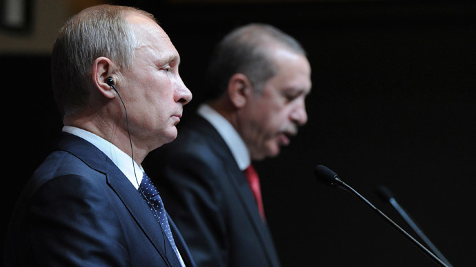 Russia's President Vladimir Putin (L) is pictured during a joint news conference with his Turkish counterpart Tayyip Erdogan in Ankara December 1, 2014.(Reuters / Mikhail Klimentyev)