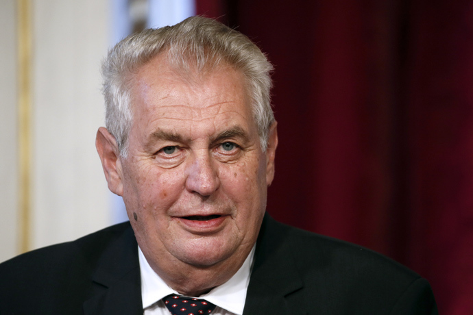 Czech President Milos Zeman (AFP Photo / Patrick Kovarik)