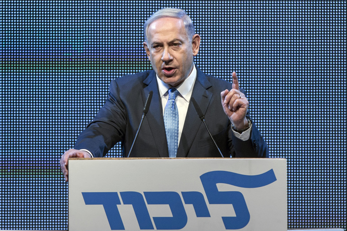 Israeli Prime Minister and leader of the ruling rightwing Likud party, Benjamin Netanyahu (AFP Photo / Jack Guez)