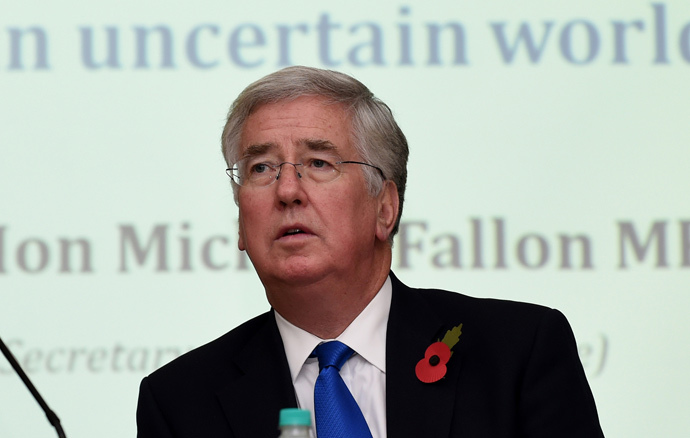 British Secretary of State for Defence Michael Fallon (AFP Photo / Sajjad Hussain)