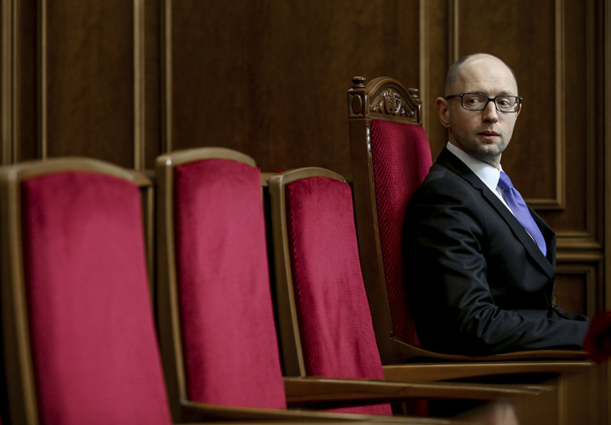 Ukraine's Prime Minister Arseny Yatsenyuk (RIA Novosti / Mikhail Palinchak) 