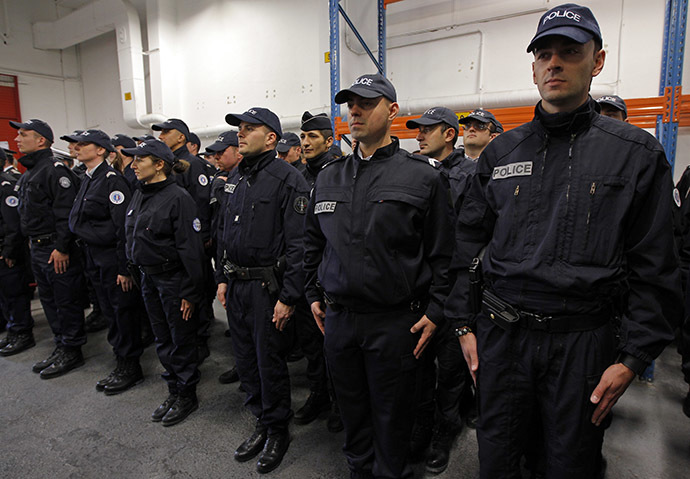 French police officers Reuters/Jean-Paul Pelissier