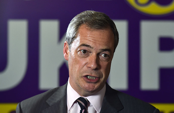 UK Independence Party (UKIP) party leader Nigel Farage (AFP Photo/Ben Stansall)