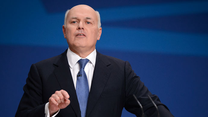 Britain's Work and Pensions Secretary Iain Duncan Smith (AFP Photo/Leon Neal)