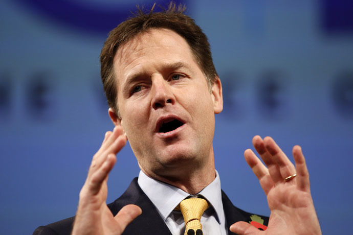 British Deputy Prime Minister Nick Clegg (AFP Photo)