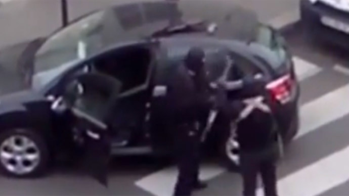 New online video shows Charlie Hebdo attackers shooting at police