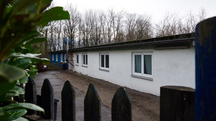 The warden's barracks of a former Nazi concentration sub-camp are pictured on January 13, 2015 in Schwerte, western Germany.( AFP Photo / Bernd Thissen) 
