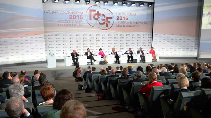 Russia's top economic experts discuss the country's financial goals and objectives (RIA Novosti/Vladimir Astapkovich)