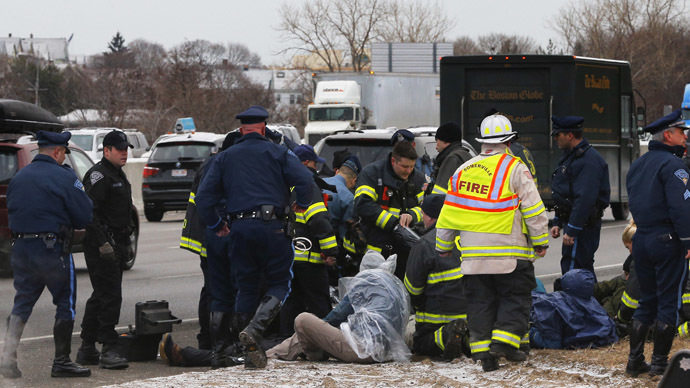 23 arrested as 'Black Lives Matter' protest blocks busy Boston interstate