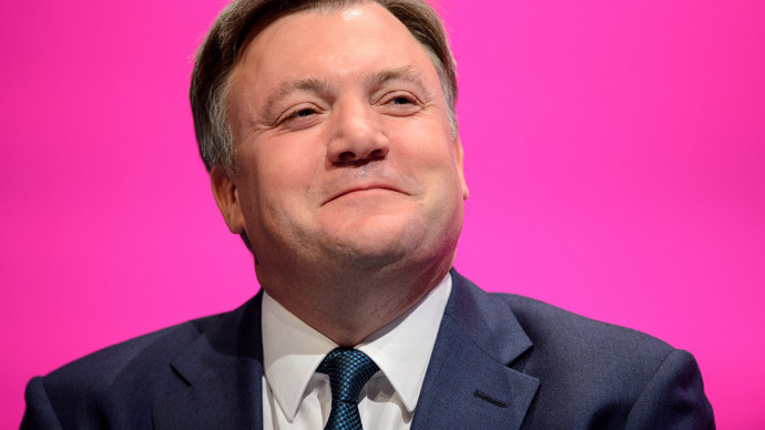 Britain's Shadow Chancellor Ed Balls.(AFP Photo / Leon Neal)