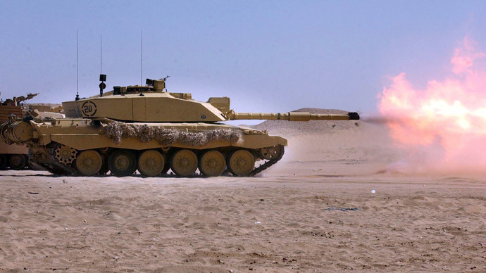 Challenger 2 Tank.(AFP Photo / Tony Nicoletti)