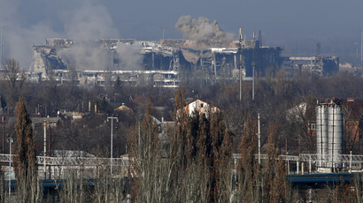 Remains of fighters who died months ago retrieved from rubble at Donetsk airport