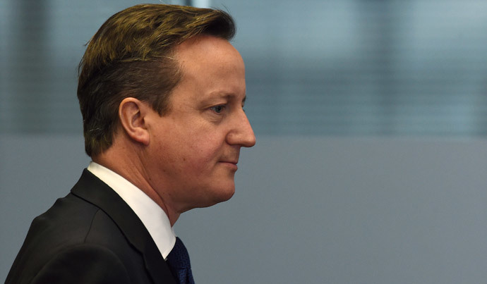 British Prime Minister and leader of the Conservative Party David Cameron (AFP Photo / Paul Ellis)