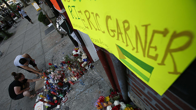 Eric Garner memorial burns down in NYC