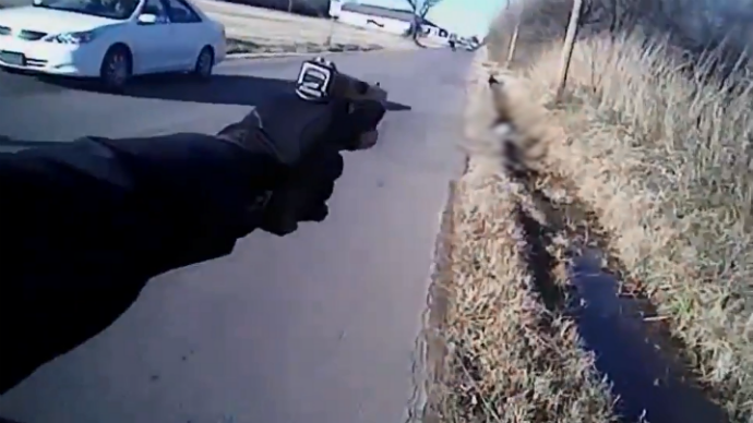 First-person clip shows Oklahoma cop chasing, gunning down suspect (GRAPHIC VIDEO)