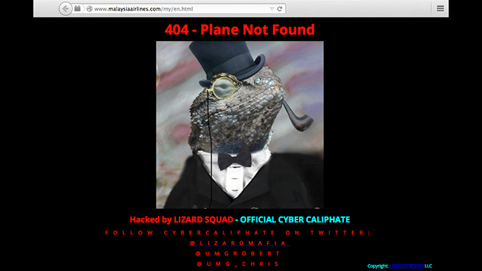 Malaysia Airlines website ‘Hacked by Cyber Caliphate’